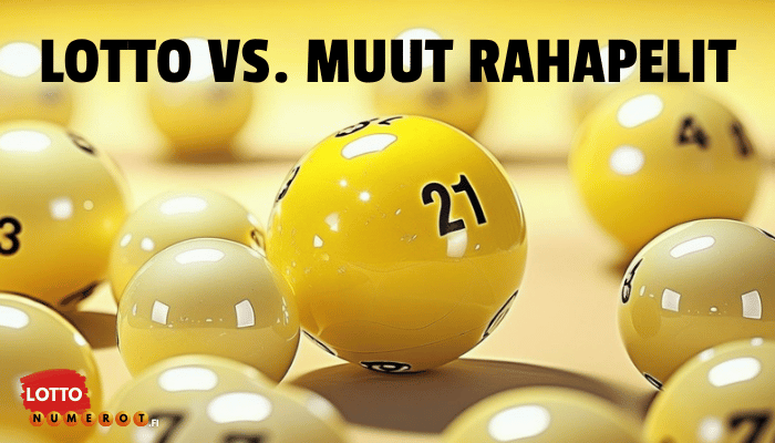 Lotto vs muut rahapelit