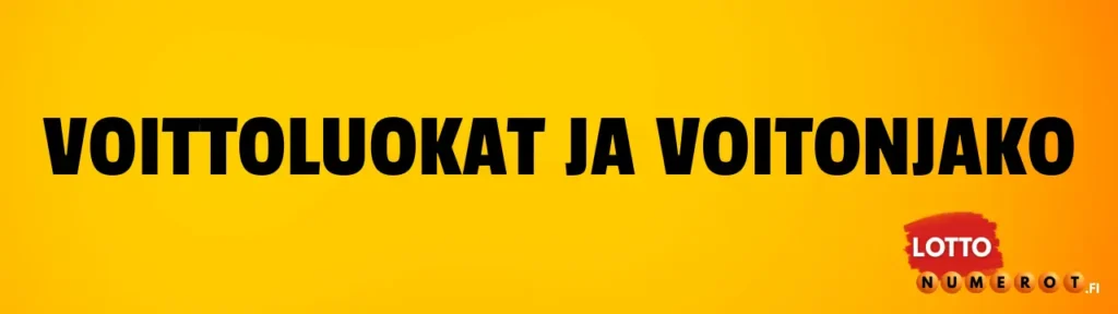 voittoluokat ja voitonjako lottonumerot.fi